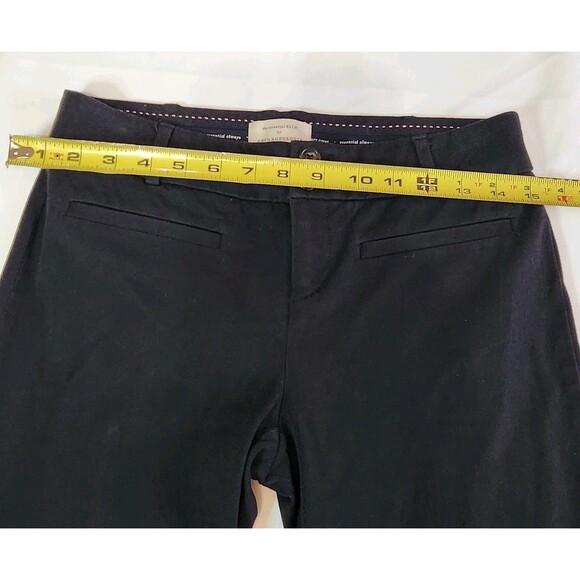 Anthropologie Women’s Pants Black Essential Slim Pants Size 2 - Picture 4 of 13